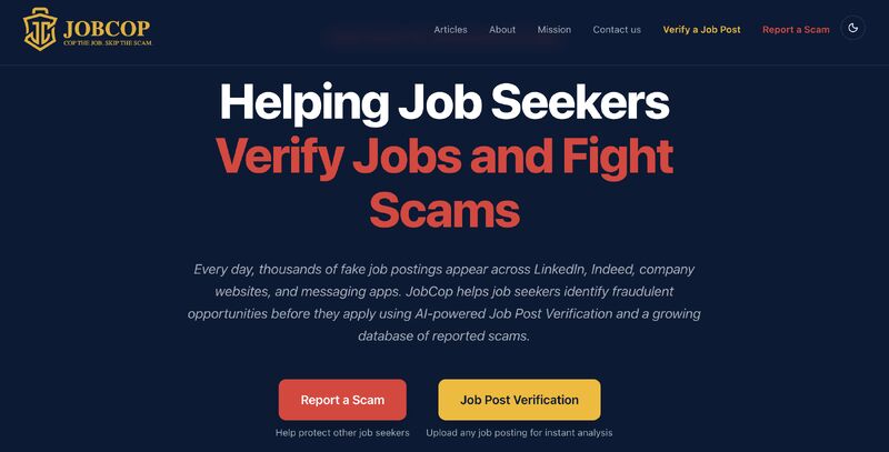 #jobcop #jobscams #jobsearch #cybersecurity #recruitment #hiring #employment #fraudprevention #careeradvice #ai